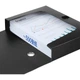 COMIX Набор из 10 коробок для документов/папок из полипропилена толщиной 55 мм, формат A4, черный HC-55 - изображение 3