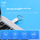 Флеш-накопичувач Aigo 128 ГБ USB 2.0 U268 компактний портативний металевий USB-накопичувач для офісу та комп'ютера - зображення 9