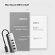Док-станция Yottamaster USB 3.0 Hub, высокоскоростной 4-портовый концентратор, расширительная док-станция для ноутбука, многопортовый адаптер, удлинительный кабель 0,15 м - изображение 10