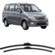 Склоочисники Aoye, підходять для моделей Wuling Hongguang 2009-2017/2019-2025 Hongguang V Boneless, 1 пара, 22+16 дюймів - зображення 3