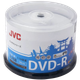 Диски DVD-R от JVC, поверхность для печати, скорость 16x, записываемые диски/чистые диски объемом 4,7 ГБ, для аукционов/хранения видео/документов, упаковка из 50 штук в бутылках (поверхность для персонализации). - изображение 2