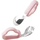 Детские столовые приборы LOCK&LOCK из стали 316L с футляром Peach Pink - изображение 1