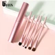 Набор кистей для начинающих UPLUS (5 штук): розовые кисти для теней, консилера, губ и бровей Morandi. - изображение 4