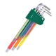Набор из 9 удлиненных шестигранных ключей SATA Rainbow Series 09103CH - зображення 1