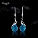 Серьги Eternelle French Eternal в европейском стиле, серебряные кольца 925 пробы, элегантные, модные, легкие и роскошные украшения для женских ушей, подарок на день рождения. - изображение 7