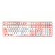 Механическая проводная клавиатура AKKO 3108 V3 Bi'ainuo Collaboration на 108 клавиш с возможностью горячей замены, игровая клавиатура, офисная клавиатура, монохромная клавиатура с белой подсветкой, отличный подарок для девушки на день рождения. - изображение 4