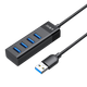 Многопортовый высокоскоростной USB3.0 концентратор Jinghua JH, универсальный адаптер расширения «один к одному» для ноутбуков и настольных компьютеров, конвертер-удлинитель, черный, 1 метр, Z414C - изображение 4