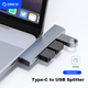 USB-концентратор ORICO, адаптер расширения Type-C, разветвитель-конвертер для подключения напрямую к компьютеру, подходит для ноутбуков MacBook, iPad и смартфонов. - изображение 4