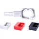 Замок безпеки NVV USB, знімний штекер USB-порту, пилозахисна кришка, захист USB-порту, захисна пробка, NX-FDU білий (упаковка з 10 шт.) - изображение 1