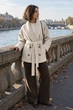Пальто жіноче кашемірове вільного крою з шалевим коміром Seventeen PreFall 26 кремове XXL-3XL 2460.6903 - зображення 1