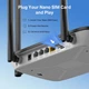 Маршрутизатор MERCUSYS MB115-4G N300 LTE 4G, 3xFE LAN, 1xFE WAN, 2,4 ГГц, 32x219x140 см - изображение 7