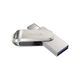 Накопитель SanDisk 64GB USB 3.1 Type-A + Type-C Dual Drive Luxe Серебристый - изображение 3
