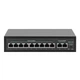 Коммутатор сетевой PoE GreenVision GV-016-D-09+2P, питание 150 Вт, металл - изображение 1