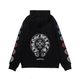 Женское худи с логотипом Chrome Hearts Black Multicolor Horseshoe Logo Размер M Черный - изображение 2