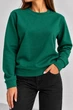 Світшот жіночий однотонний, колір зелений, XXL 244R709-5 - изображение 1