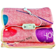 Электропростынь Electric Blanket 7418 150×120 см 40/80 Вт с 2 режимами нагрева и терморегулятором, розовая с сердечками - изображение 1