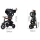 Детский велосипед QPlay Rito Deluxe Складаний Триколісний Black (S380-17RitoDeluxeBlack) - изображение 2