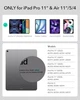 ESR Ascend чехол с клавиатурой для iPad Air 11" M3/M2, черный, с подсветкой - изображение 7