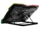 Подставка для ноутбука до 17" GXT 1126 Aura, Black, 1x20 см вентилятор, RGB подсветка Trust 000357361 - изображение 4