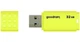 Флеш накопитель USB 64Gb UME2, Yellow, USB 2.0 Goodram 000358453 - изображение 2