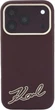 Чохол для смартфона Apple iPhone 18 Pro/17 Pro Karl Lagerfeld Grained with Resin Signature Logo MagSafe Burgundy (KLHMP18L6PWKSRSR) - зображення 3