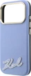 Чохол для смартфона Apple iPhone 18 Pro/17 Pro Karl Lagerfeld Grained with Resin Signature Logo MagSafe Light Blue (KLHMP18L6PWKSRSB) - зображення 6