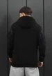Мужской худи стаф серый отражающий с рисунком молнии спортивный Staff lightning reflective S (404460) - изображение 2