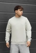 Свитшот мужской стаф светло-оливковый базовый на флисе Staff light olive basic fleece. M (404796) - изображение 1