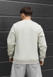 Свитшот мужской стаф светло-оливковый базовый на флисе Staff light olive basic fleece. M (404796) - изображение 2