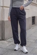 Женские спортивные штаны стаф темно-серые на флисе с логотипом Staff ki dark gray logo fleece XXS (404448) - изображение 5