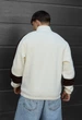 Олімпійка Staff milk & dark brown logo reflective oversize fleece L - зображення 2