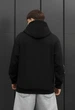 Мужская кофта стаф черная с принтом на флисе спортивная Staff metal fleece M (404474) - изображение 2