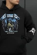 Мужская кофта стаф черная с принтом на флисе спортивная Staff metal fleece M (404474) - изображение 3