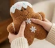 Пряничный человечек мягкая игрушка 22 см плюшевая игрушка пряник Gingerbread Man, мягкий джинджер мен имбирный пряник Gmen22 - изображение 1