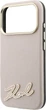 Чохол для смартфона Apple iPhone 18 Pro/17 Pro Karl Lagerfeld Grained with Resin Signature Logo MagSafe Pink (KLHMP18L6PWKSRSP) - зображення 6