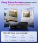 HDMI-спліттер Avedio Links 1 вхід на 2 виходи 4K 30 Гц дублювання зображення на 2 екрани з HDMI-кабелем (SKU-518) - изображение 4
