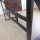 Компьютерный стол со стеклянной столешницей 119,5×60×74 см, письменный стеклянный игровой столик с кабельным отверстием и металлическим каркасом для работы, учебы, квартиры и кабинета Черный, MY-168-Black - изображение 6