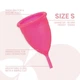 Менструальна чаша силіконова рожева Intimichic Menstrual Cup Medical Grade - зображення 3