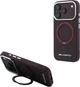 Чохол для смартфона Apple iPhone 18 Pro Max/17 Pro Max Karl Lagerfeld Ring Stand 360 Saffiano Classic Logo MagSafe Burgundy (KLHMP18X6PSARSKMR) - зображення 7