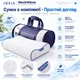 Подушка ортопедическая IDEIA NeckWave 60х40х11-9 см анатомическая с эффектом памяти для сна на боку, спине и животе с наволочкой на молнии (4820227288687) - изображение 8