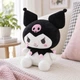 Плюшевая игрушка Хеллоу Китти Куроми, розовая, аниме Kuromi Hello Kitty, 25 см - изображение 6