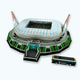 3D пазл-конструктор объёмный картонный magic juventus stadium стадион ювентус 40х39х14 см 103 детали от 3 лет TAV-6766008 - изображение 1
