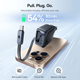Сетевое зарядное устройство для Baseus EnerCore CJ11 Fast Charger 2Type-C 45W with Retractable Cable E0120G00 Black - изображение 3