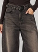 Джинси жіночі It’s Basic 2961-2W6-62 WIDE LEG baggy з регулюванням пояса 42 коричневі - зображення 3