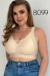 Бесшовный топ-бюстгальтер 8099 Lora Iris бежевый 3XL - изображение 3