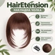 Накладная челка HairEtension, коричневая - изображение 1