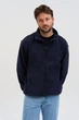 Кофта флісова чоловіча Norwin Tech Fleece синя, базова, тепла, з високим коміром L - зображення 1