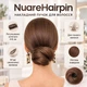 Накладной пучок на заколке для волос NuareHairpin, светло-коричневый - изображение 1