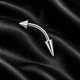 Микробанан с удлиненными конусами Asteel Серебро длина 10 мм размер накрутки 4*8 мм - изображение 1