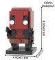 Конструктор MOOXI Brick Headz: Marvel Deadpool (133 детали) - изображение 2